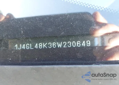 2006 Jeep Liberty Sport from USA, damaged, VIN 1J4GL48K36W230649